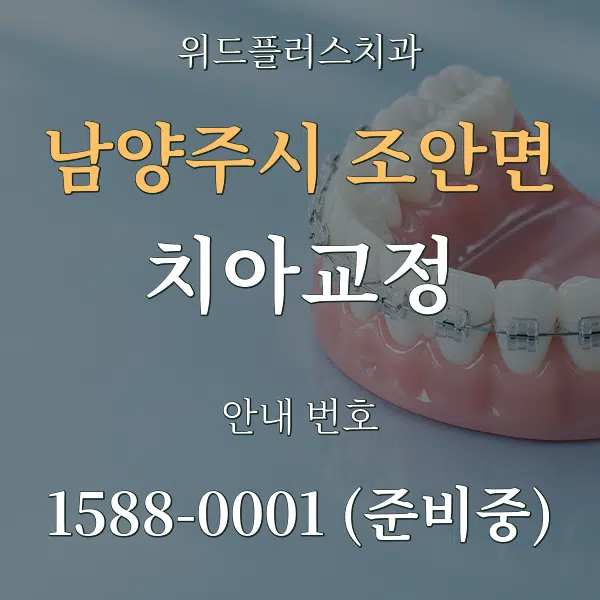 남양주시 조안면 치아교정 대표 안내 그래픽