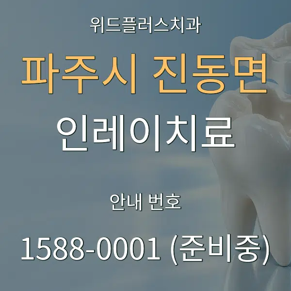 파주시 진동면 인레이치료 대표 안내 그래픽
