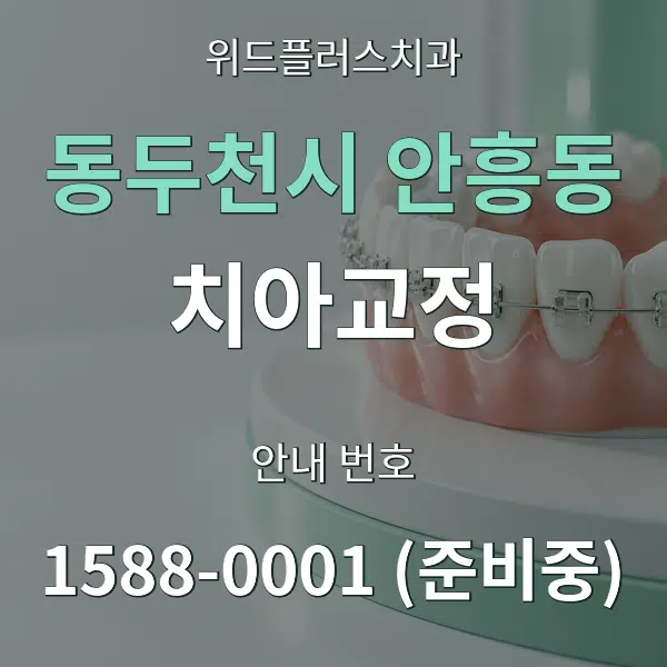동두천시 안흥동 치아교정 대표 안내 그래픽