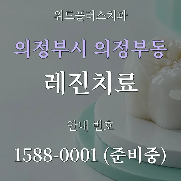의정부시 의정부동 레진치료 대표 안내 그래픽