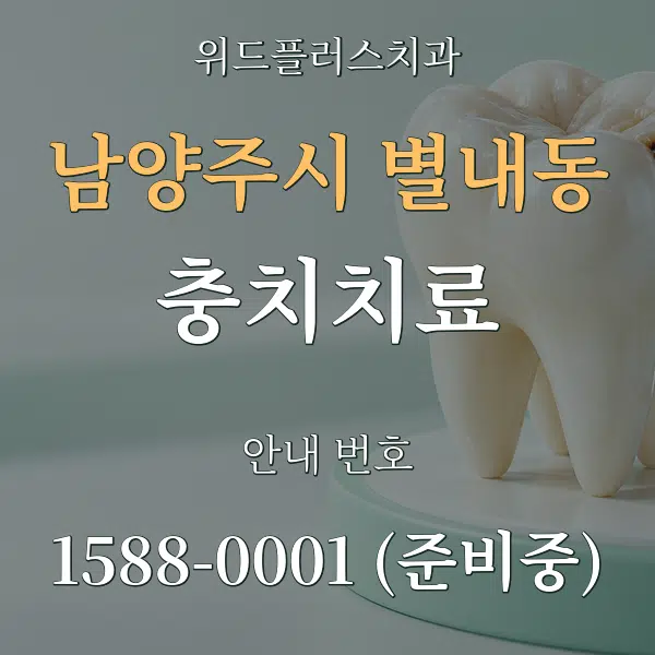 남양주시 별내동 충치치료 대표 안내 그래픽