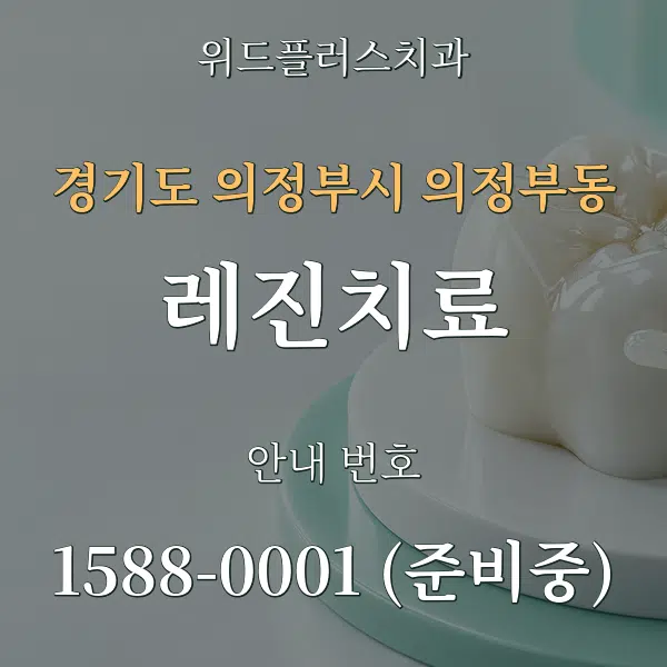 경기도 의정부시 의정부동 레진치료 대표 안내 그래픽