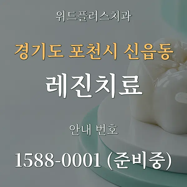 경기도 포천시 신읍동 레진치료 대표 안내 그래픽