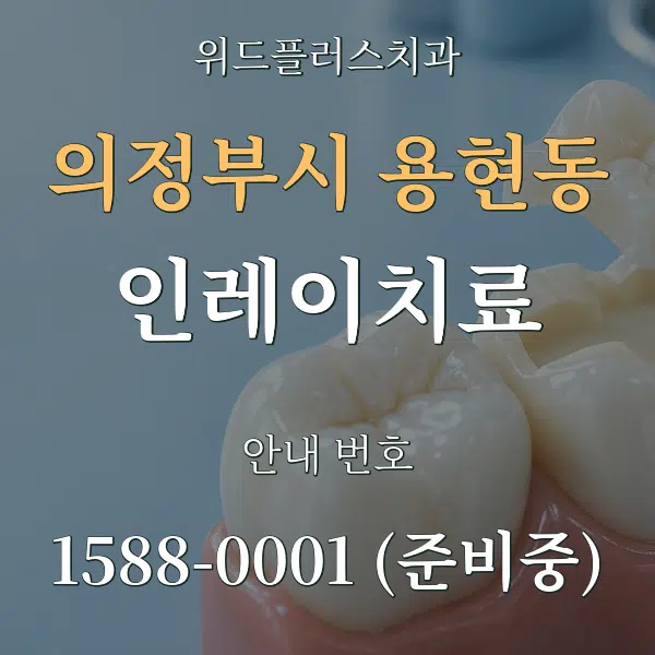 의정부시 용현동 인레이치료 대표 안내 그래픽