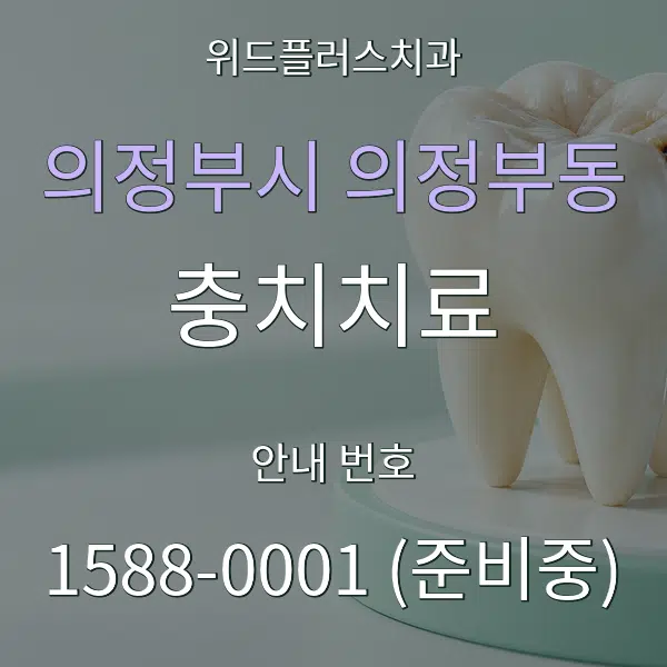 의정부시 의정부동 충치치료 대표 안내 그래픽