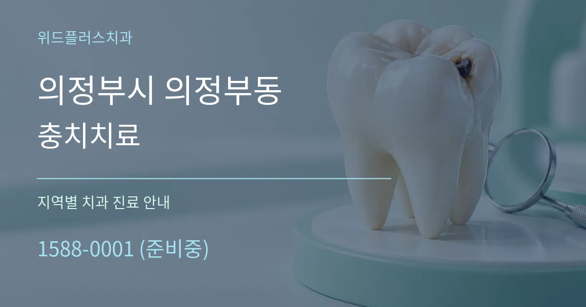 의정부시 의정부동 충치치료 대표 안내 그래픽