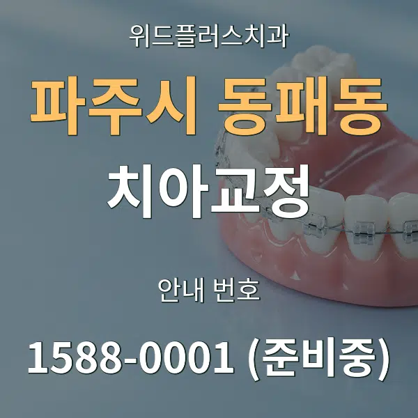 파주시 동패동 치아교정 대표 안내 그래픽