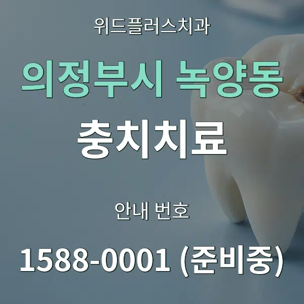 의정부시 녹양동 충치치료 대표 안내 그래픽