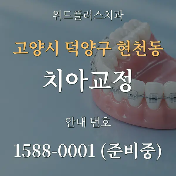 고양시 덕양구 현천동 치아교정 대표 안내 그래픽