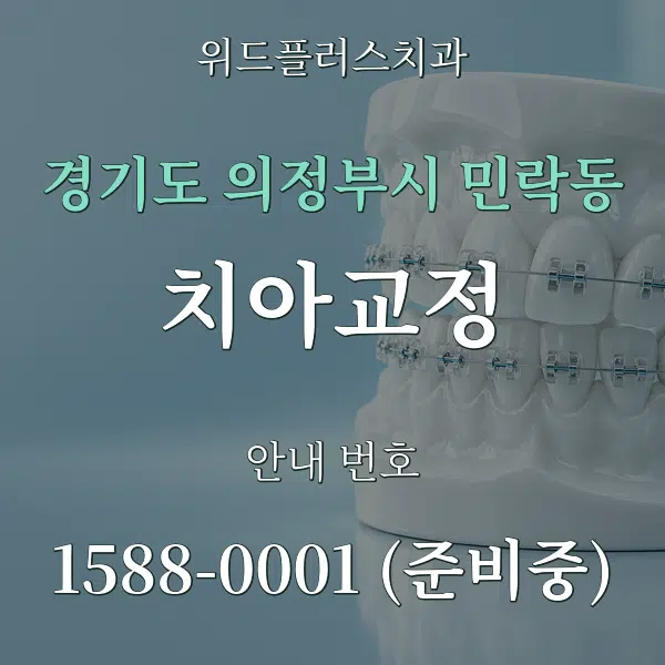경기도 의정부시 민락동 치아교정 대표 안내 그래픽