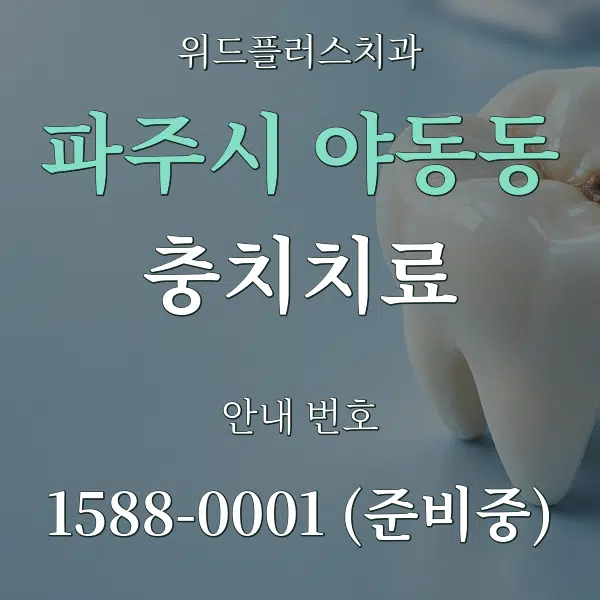 파주시 야동동 충치치료 대표 안내 그래픽