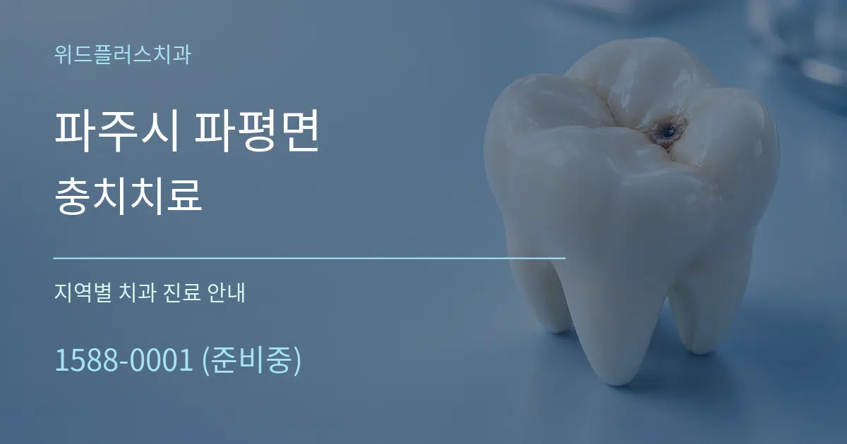 파주시 파평면 충치치료 대표 안내 그래픽