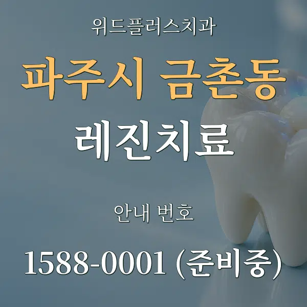 파주시 금촌동 레진치료 대표 안내 그래픽