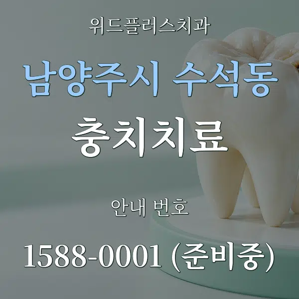 남양주시 수석동 충치치료 대표 안내 그래픽