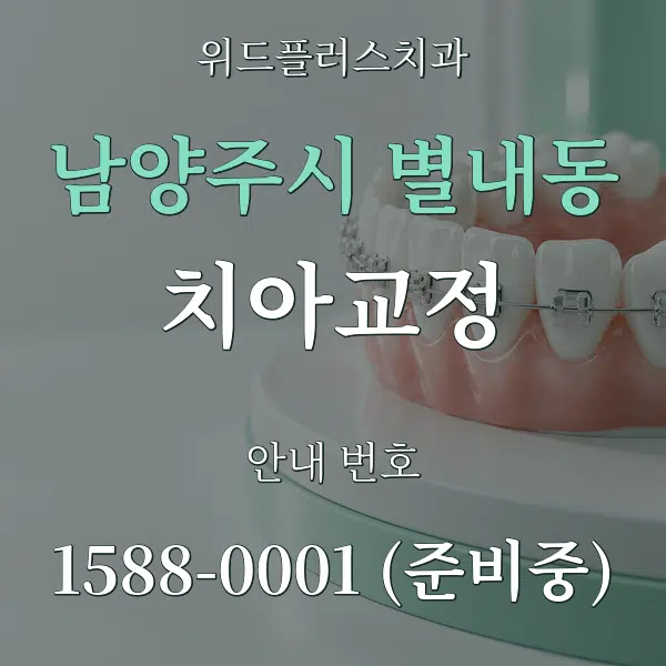 남양주시 별내동 치아교정 대표 안내 그래픽