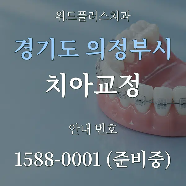 경기도 의정부시 치아교정 대표 안내 그래픽