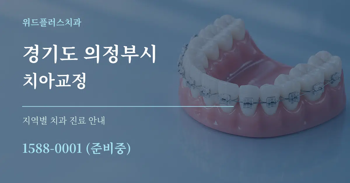 경기도 의정부시 치아교정 대표 안내 그래픽