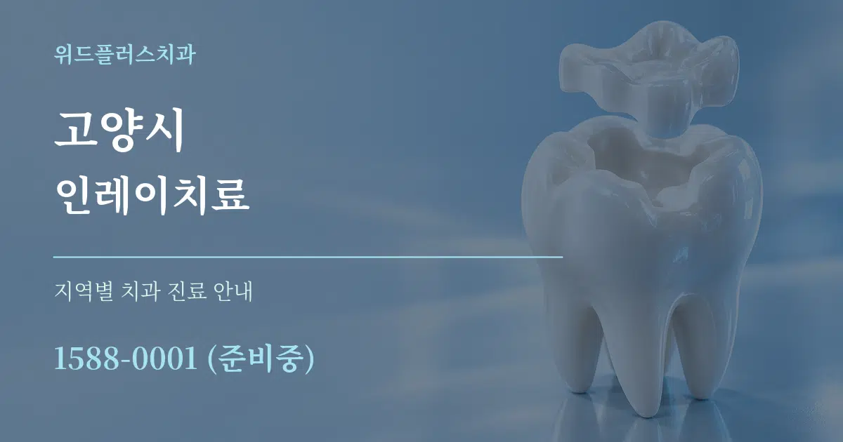 고양시 인레이치료 대표 안내 그래픽