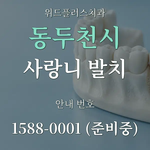 동두천시 사랑니 발치 대표 안내 그래픽