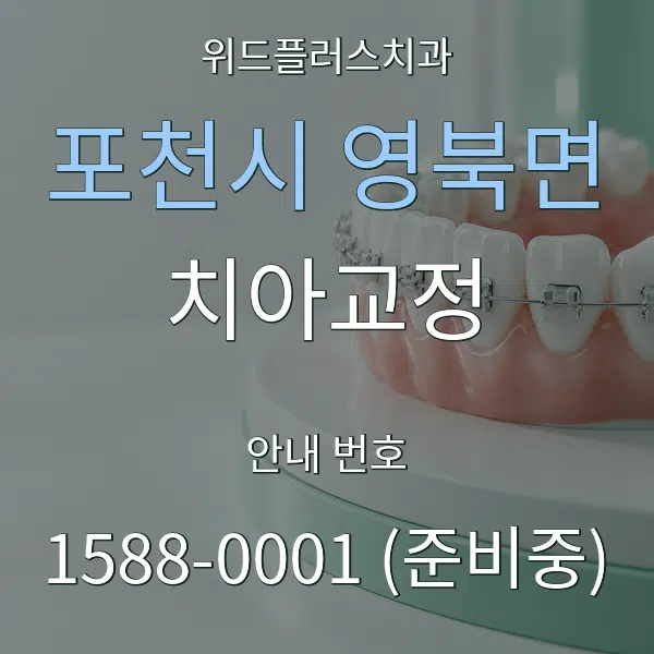 포천시 영북면 치아교정 대표 안내 그래픽