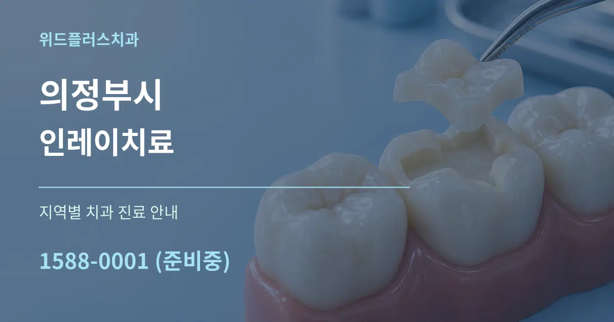 의정부시 인레이치료 대표 안내 그래픽