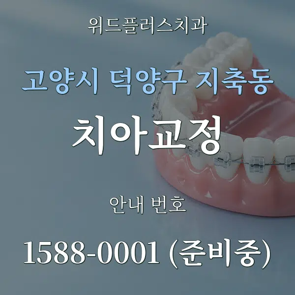 고양시 덕양구 지축동 치아교정 대표 안내 그래픽