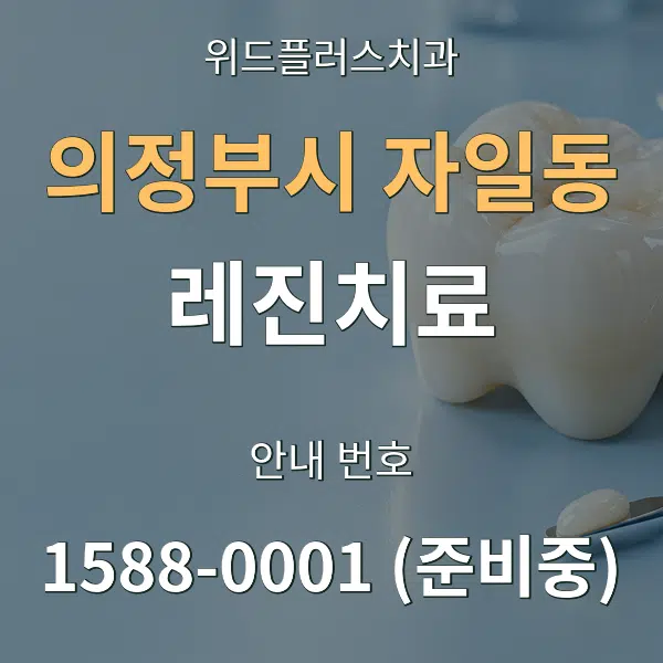 의정부시 자일동 레진치료 대표 안내 그래픽
