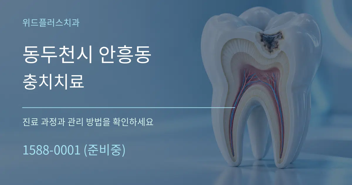 동두천시 안흥동 충치치료 서비스 이용 안내 그래픽