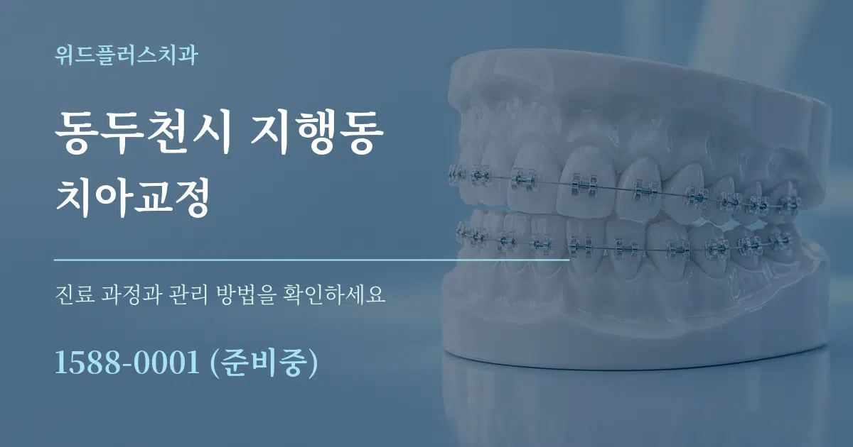동두천시 지행동 치아교정 서비스 이용 안내 그래픽