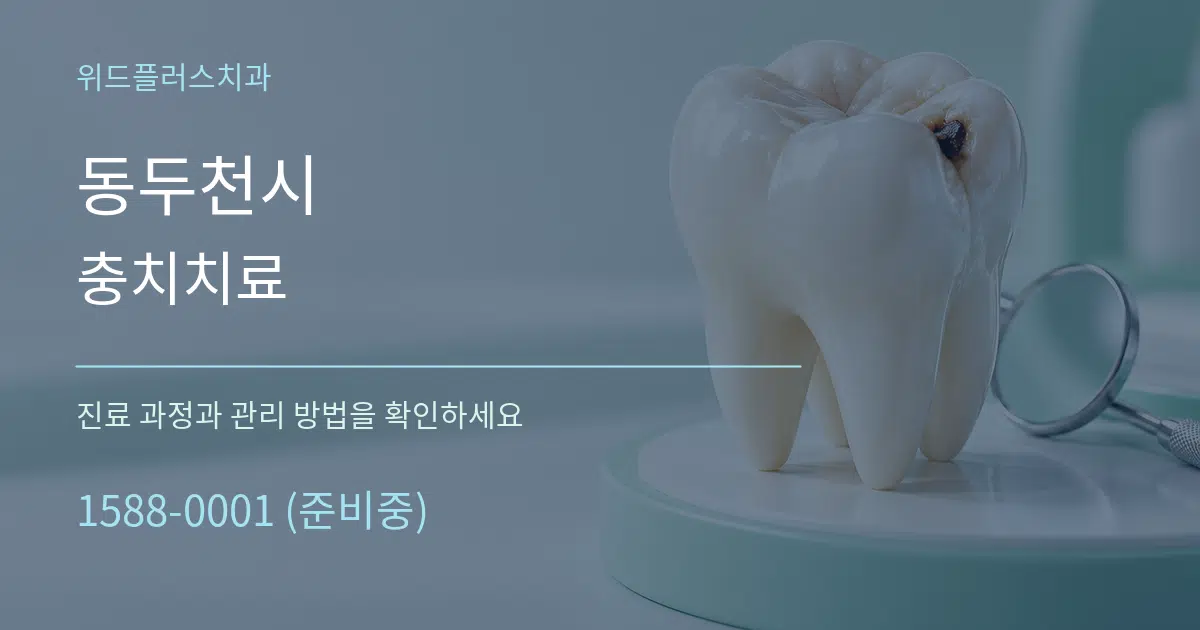 동두천시 충치치료 서비스 이용 안내 그래픽