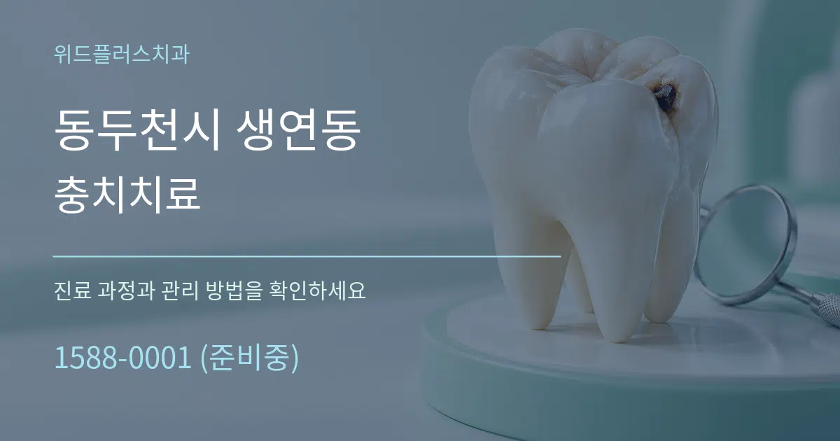 동두천시 생연동 충치치료 서비스 이용 안내 그래픽