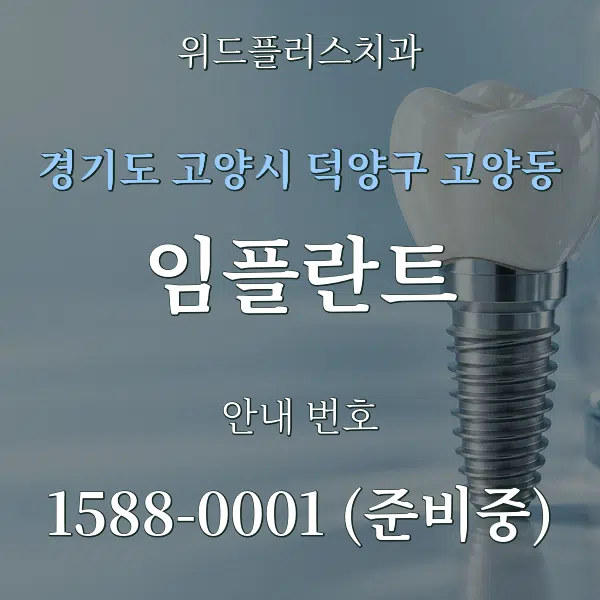경기도 고양시 덕양구 고양동 임플란트 대표 안내 그래픽