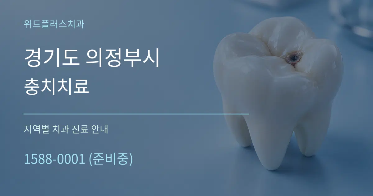 경기도 의정부시 충치치료 대표 안내 그래픽