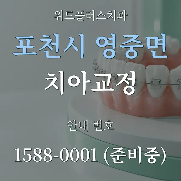 포천시 영중면 치아교정 대표 안내 그래픽