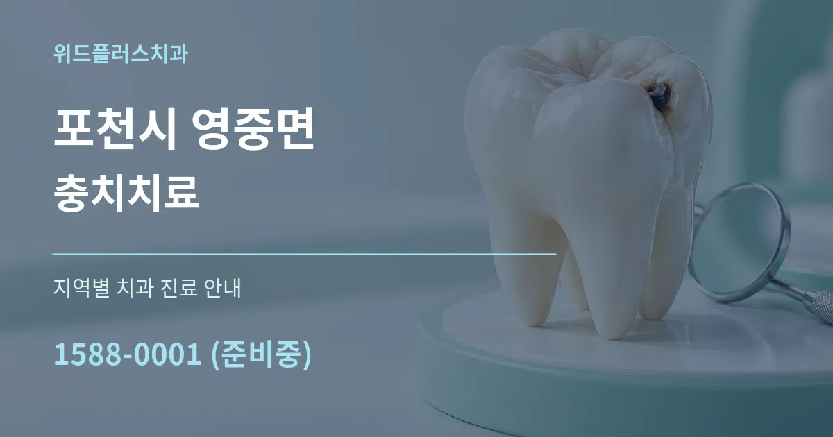 포천시 영중면 충치치료 대표 안내 그래픽