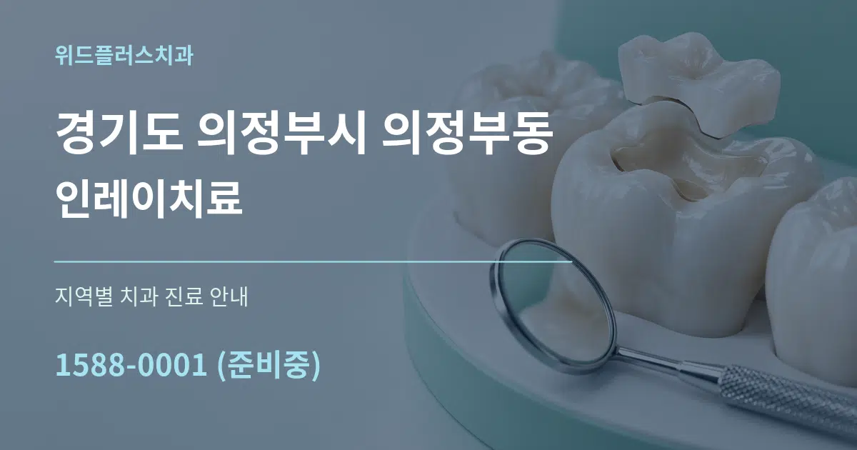 경기도 의정부시 의정부동 인레이치료 대표 안내 그래픽