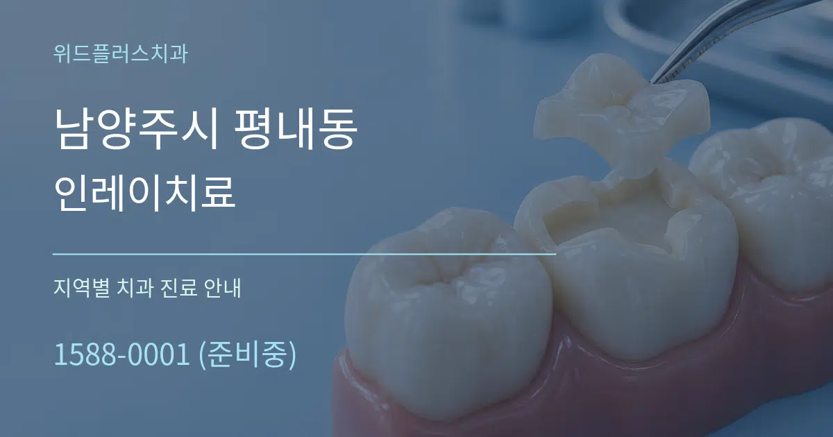 남양주시 평내동 인레이치료 대표 안내 그래픽