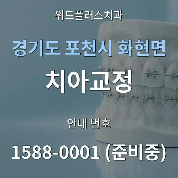경기도 포천시 화현면 치아교정 대표 안내 그래픽