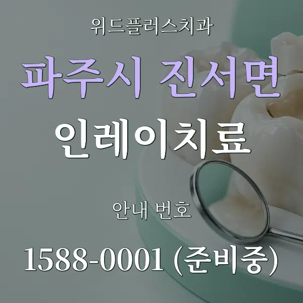 파주시 진서면 인레이치료 대표 안내 그래픽