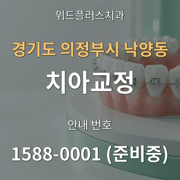 경기도 의정부시 낙양동 치아교정 대표 안내 그래픽