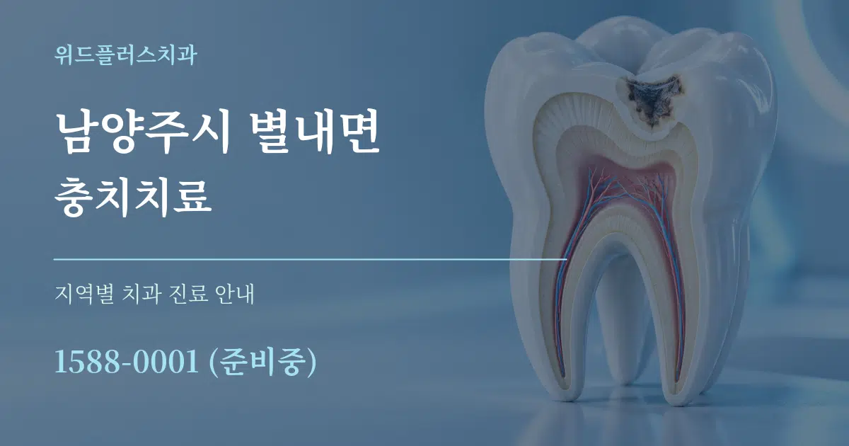 남양주시 별내면 충치치료 대표 안내 그래픽