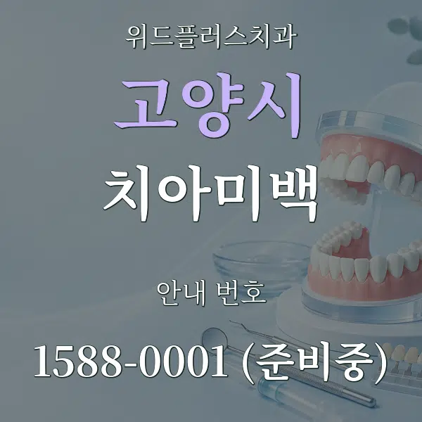 고양시 치아미백 대표 안내 그래픽