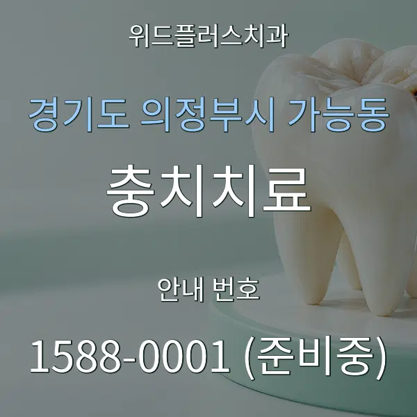 경기도 의정부시 가능동 충치치료 대표 안내 그래픽