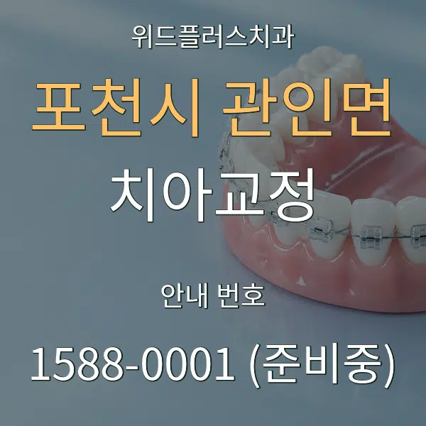 포천시 관인면 치아교정 대표 안내 그래픽