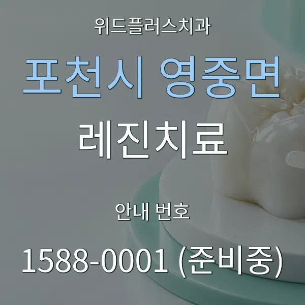포천시 영중면 레진치료 대표 안내 그래픽