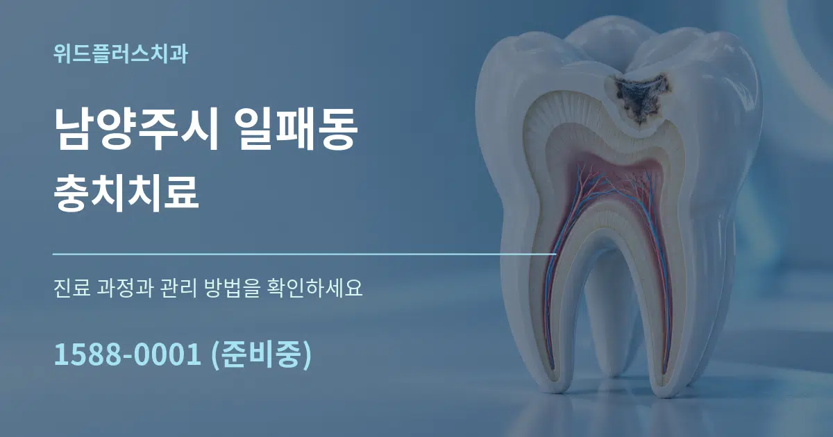 남양주시 일패동 충치치료 서비스 이용 안내 그래픽