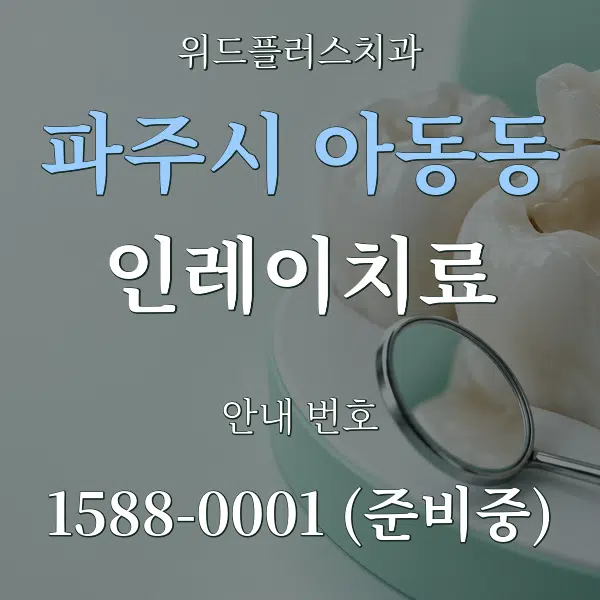 파주시 아동동 인레이치료 대표 안내 그래픽