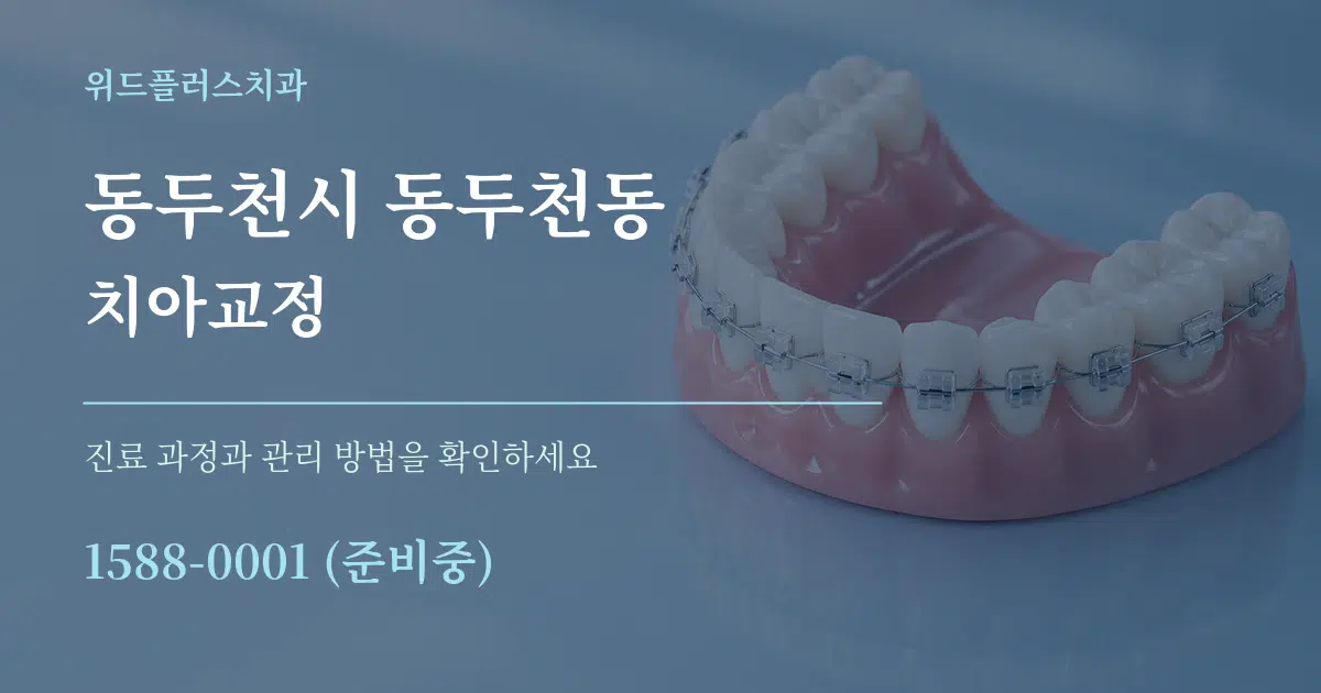 동두천시 동두천동 치아교정 서비스 이용 안내 그래픽