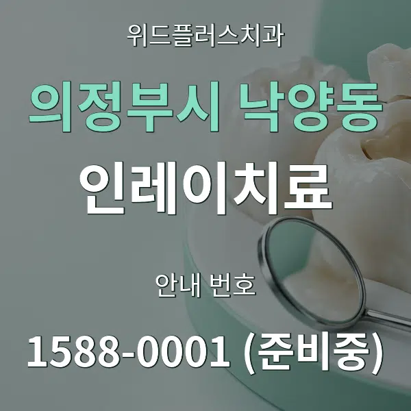 의정부시 낙양동 인레이치료 대표 안내 그래픽