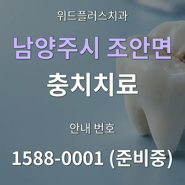남양주시 조안면 충치치료 대표 안내 그래픽